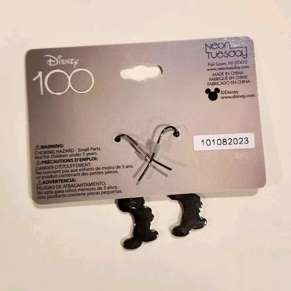 Disney 100 Mickey Mouse Skeleton Costume Figural Earrings Halloween NEW - Picture 6 of 7